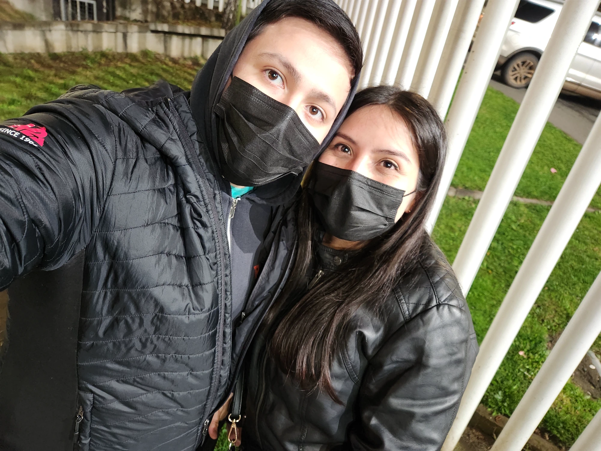 Marcos y Stephanie durante uno de sus primeros viajes